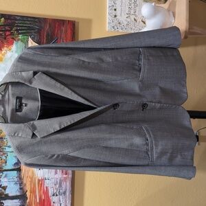 TALBOTS SIZE 18W  GREY BLACK BLAZER